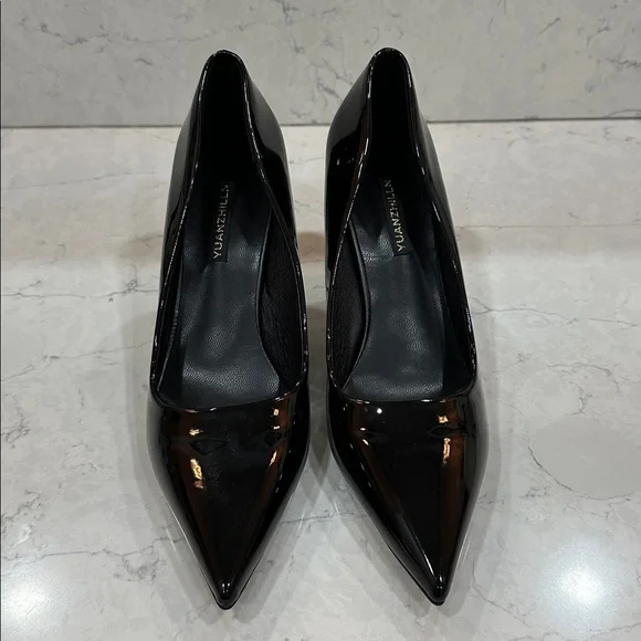 Black Patent Leather Stiletto Heels size 9/41 - Picture 3 of 8